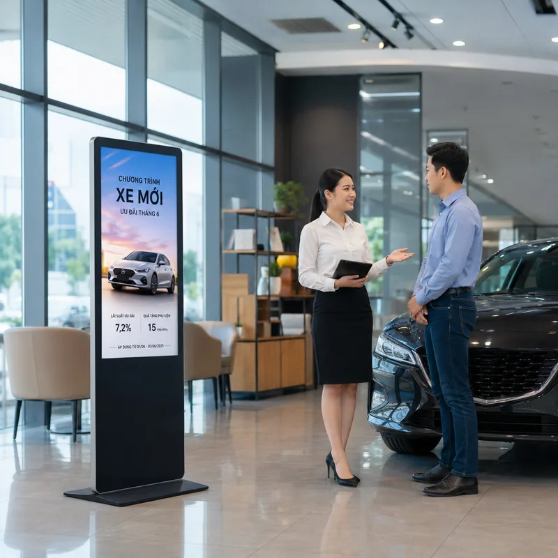 Màn hình quảng cáo chân đứng 43 inch