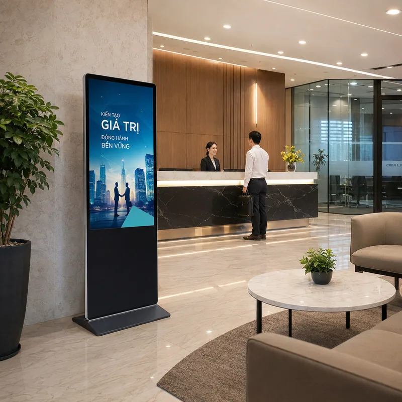 Màn hình quảng cáo chân đứng 50 inch
