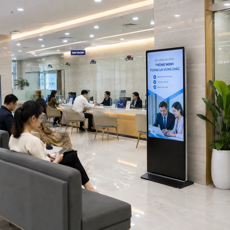 Màn hình quảng cáo chân đứng 55 inch