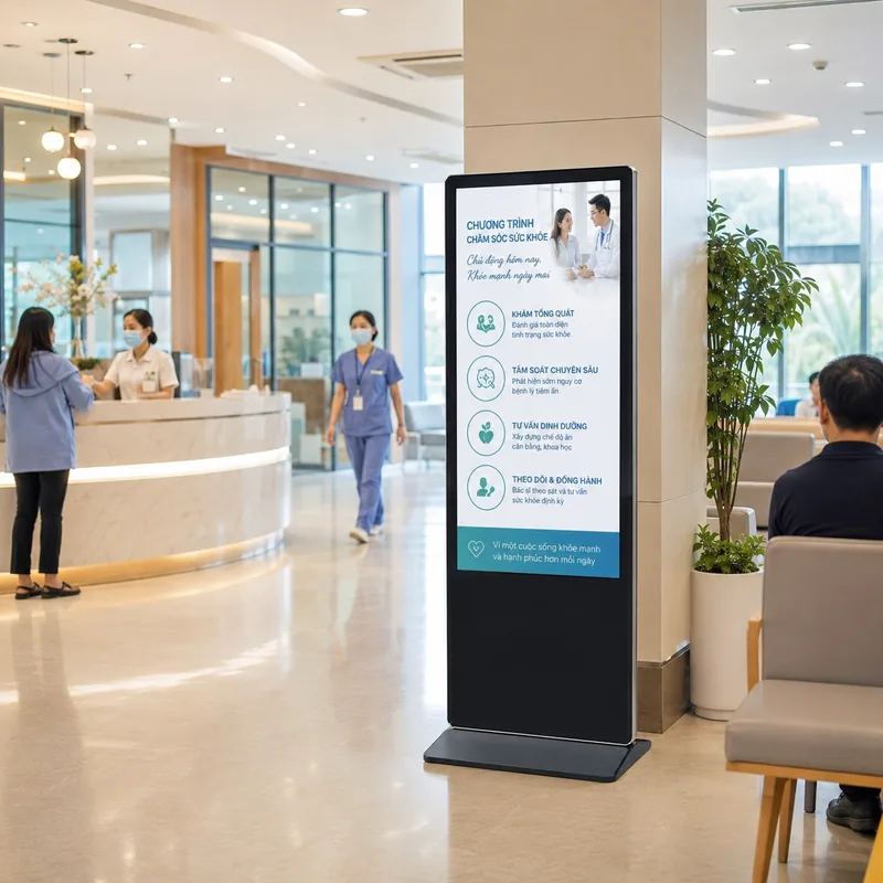 Màn hình quảng cáo chân đứng 65 inch