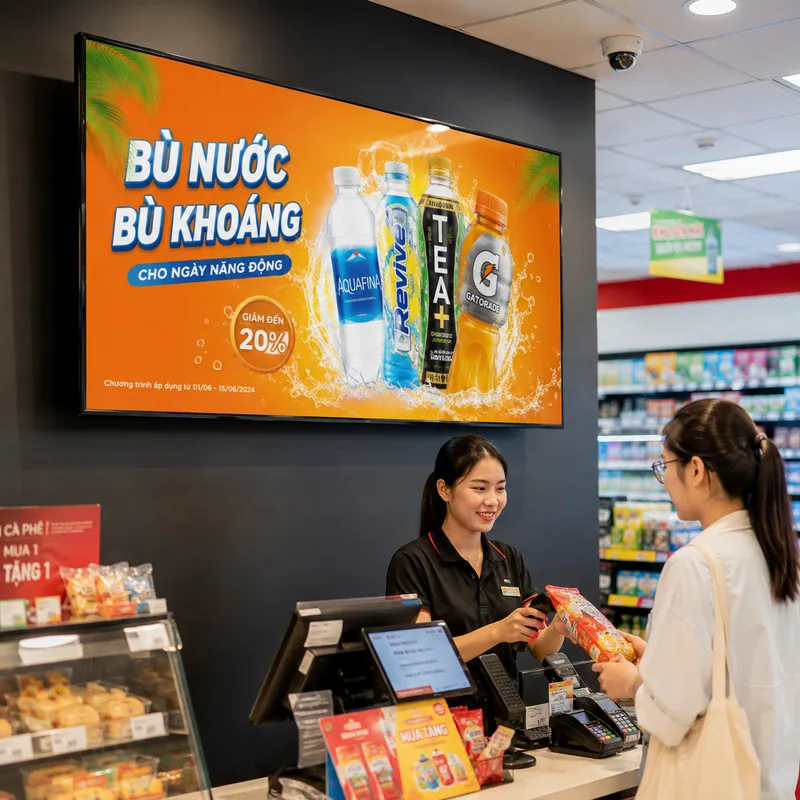 Màn hình quảng cáo treo tường 32 inch