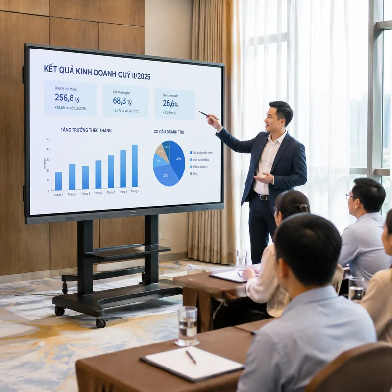 Màn hình tương tác 98 inch Chính hãng Lux Vision