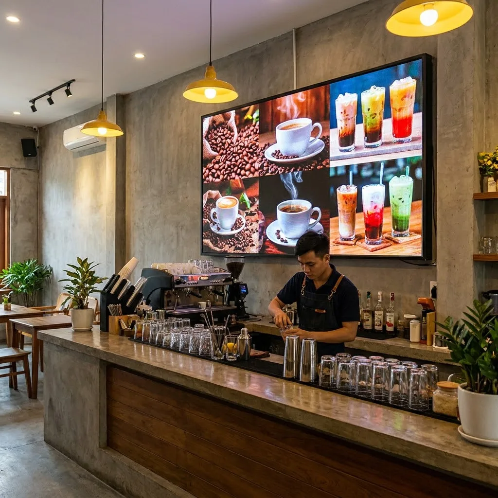 Màn Hình LED Cho Quán Cà Phê - Ảnh 2